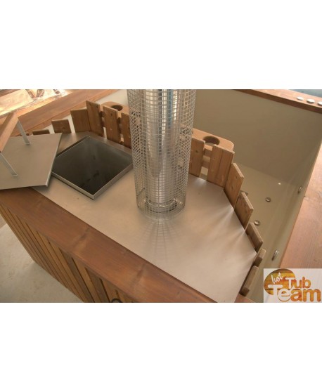 Stainless steel cover for internal stove Stainless steel cover for internal stove