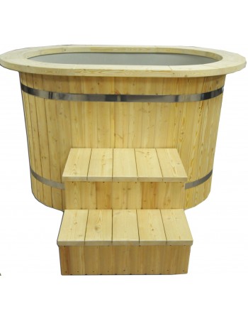Japanese Ofuro tub with plastic liner
