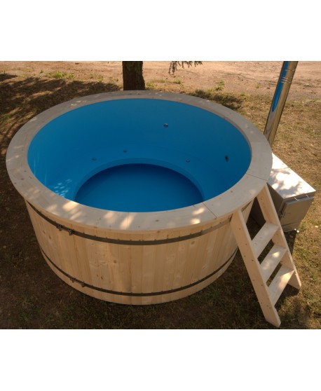 Plastic tub with wood trim 220 cm Plastic tub with wood trim 220 cm