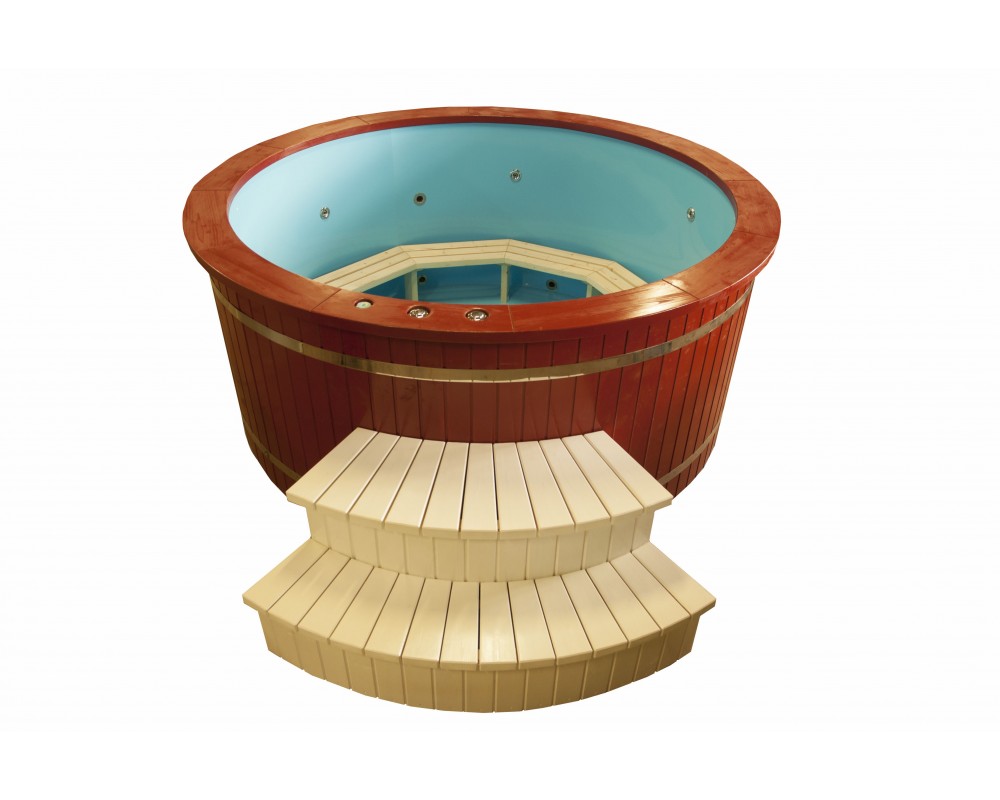 Painted hot tub Painted hot tub