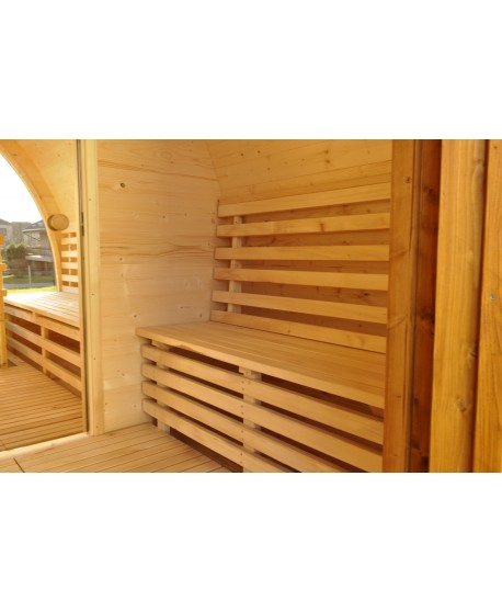 Sauna su panoraminiu langu Sauna su panoraminiu langu
