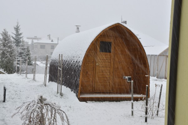 Sauna su panoraminiu langu Sauna su panoraminiu langu