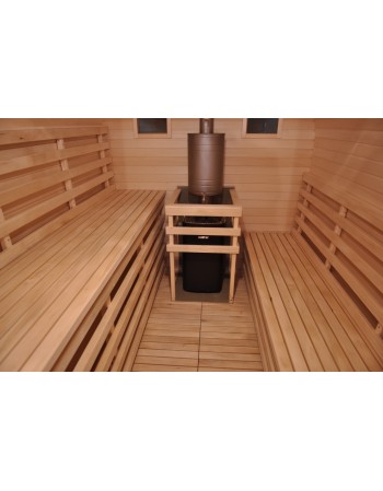 Wooden outdoor sauna