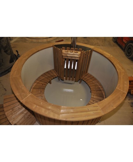 hot tub with integrated stove hot tub with integrated stove