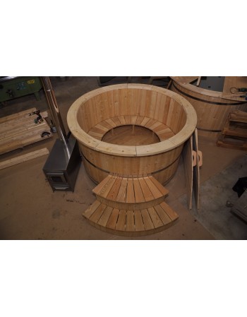 wooden hot tub
