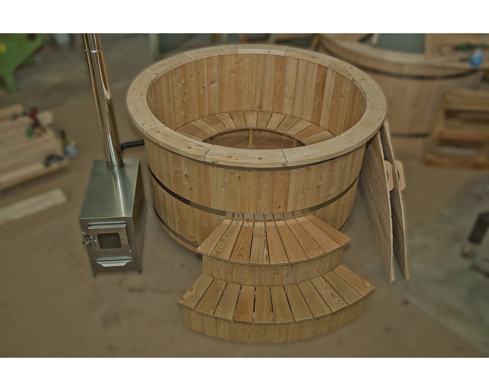 Wooden hot tub made of larch 180cm