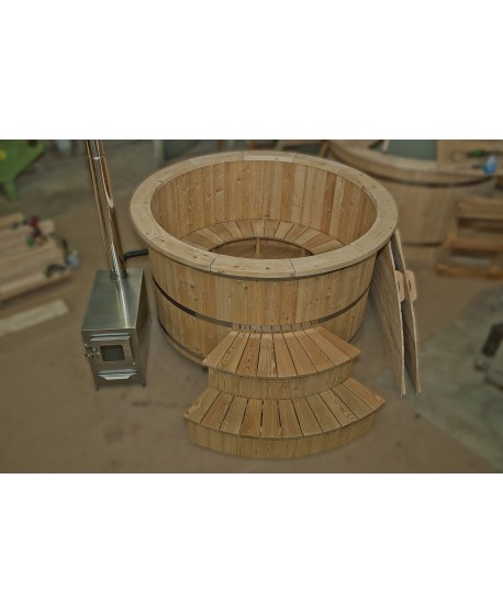 Wooden hot tub made of larch 180cm Wooden hot tub made of larch 180cm