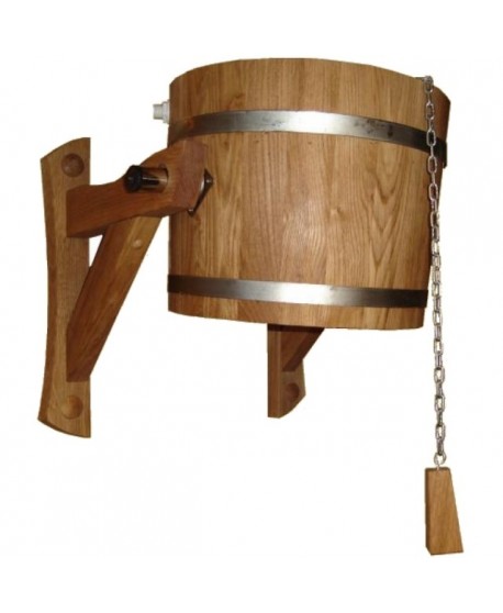 Wooden bucket - shower 20l