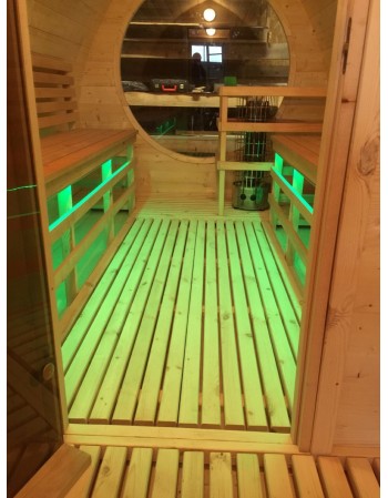 Small outdoor sauna