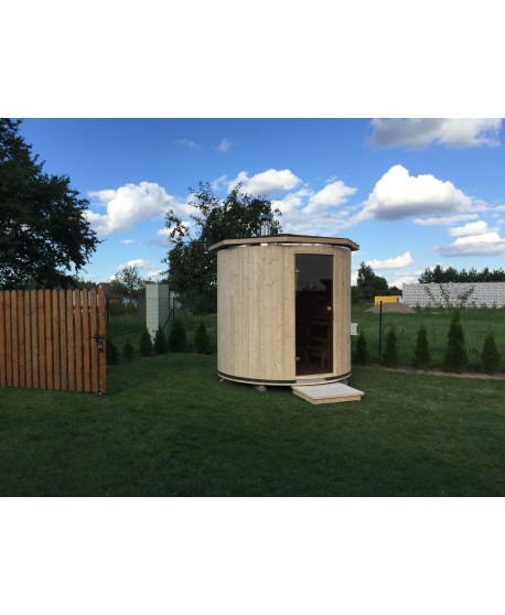 Outdoor wood heated sauna Outdoor wood heated sauna