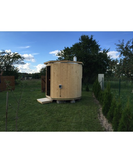 Outdoor wood heated sauna Outdoor wood heated sauna