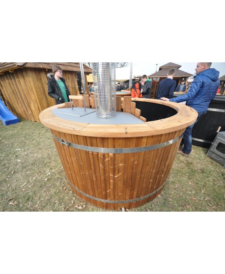 hot tub with plastic hot tub with plastic
