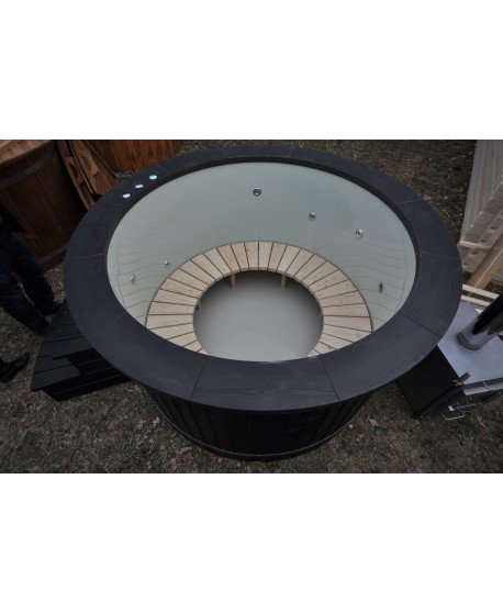 Black color plastic hot tub 1,6 m Black color plastic hot tub 1,6 m