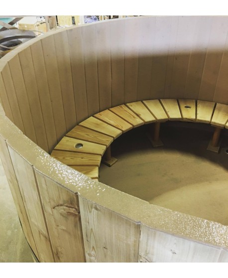 Hot tub wooden S type seats Hot tub wooden S type seats