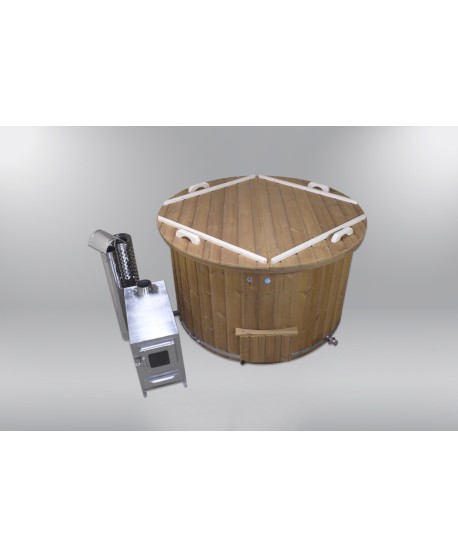 Comfortable fiberglass lined hot tub 160 cm Comfortable fiberglass lined hot tub 160 cm