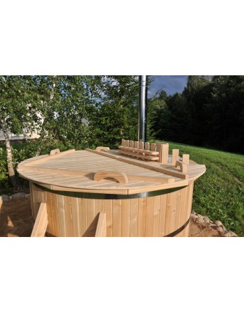 larch wood hot tub