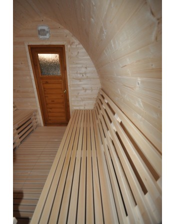 Small outdoor sauna